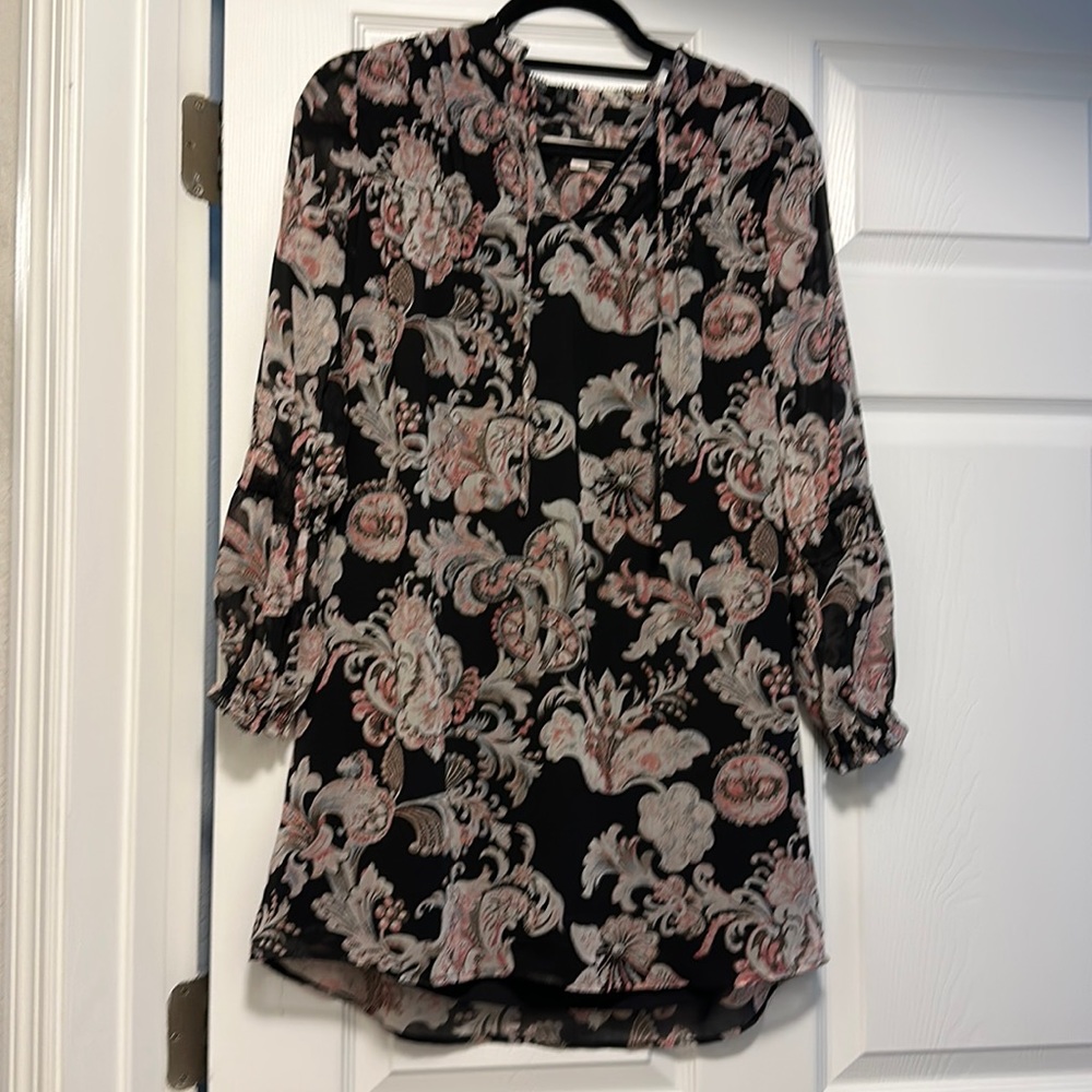 LOFT flowy shirt dress